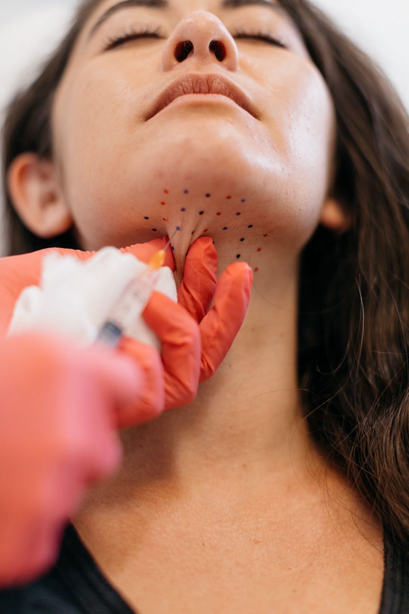 اذابة دهون الذقن المزدوج